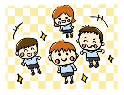 友達と遊ぶダウン症児