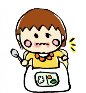 離乳食を食べる赤ちゃん