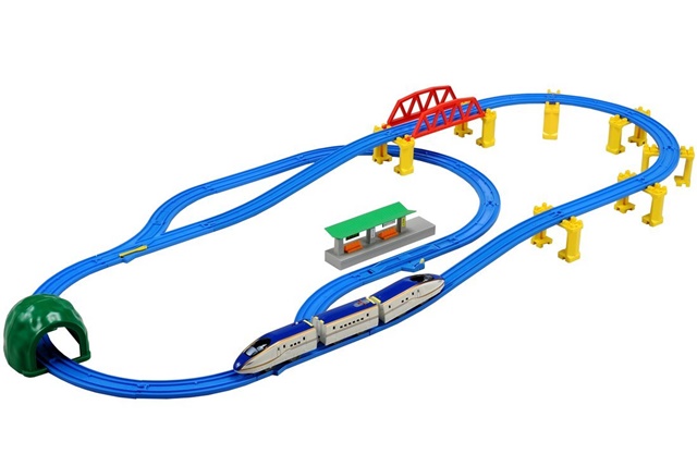 プラレール E7系北陸新幹線かがやき 立体レールセット