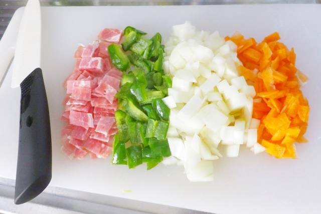 みじん切りにした野菜