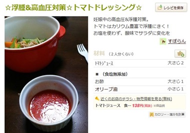 ☆浮腫＆高血圧対策☆トマトドレッシング☆