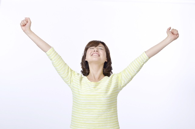 スッキリしている女性