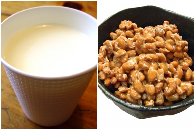 牛乳と納豆